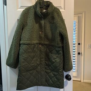 NWT: J. Crew coat (olive)